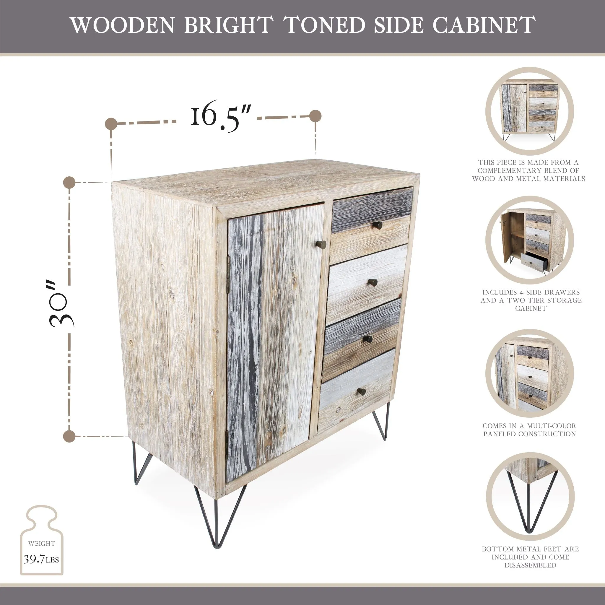 4905 - Caelu Wood Side Table