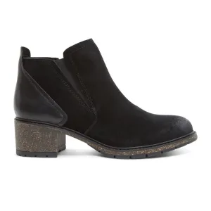 Aetrex Frankie Ankle Boot (Women) - Black Leather