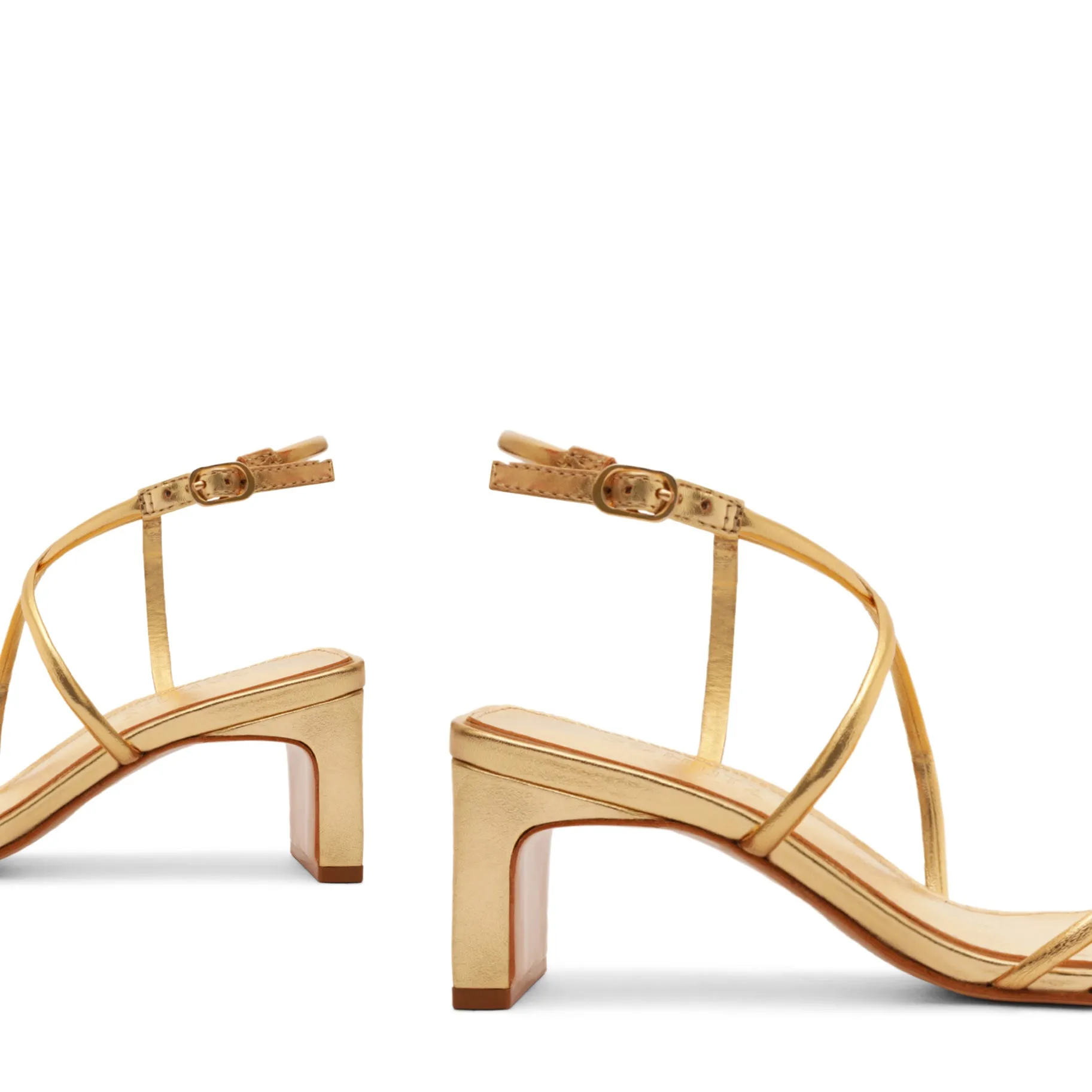 Aimee Block Leather Sandal