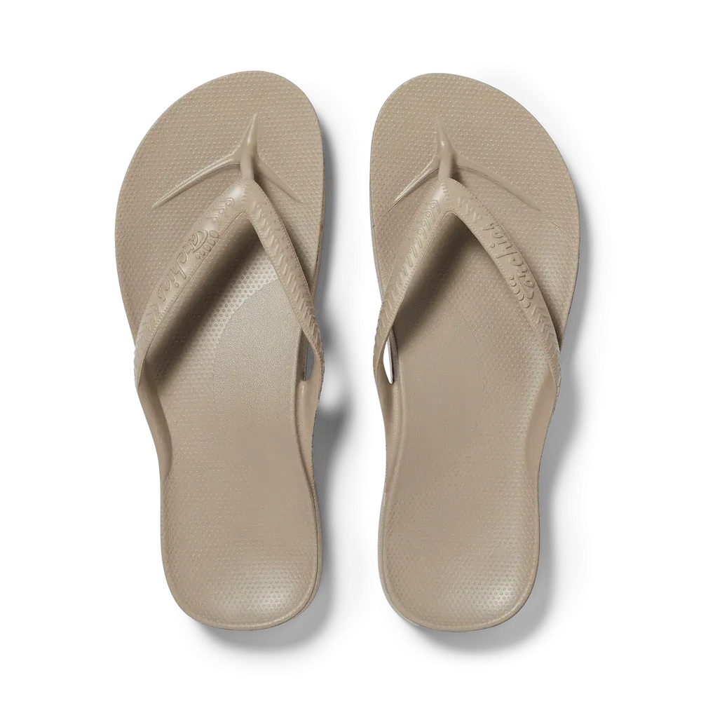 Archies Arch Support Flip Flop Sandal - Taupe