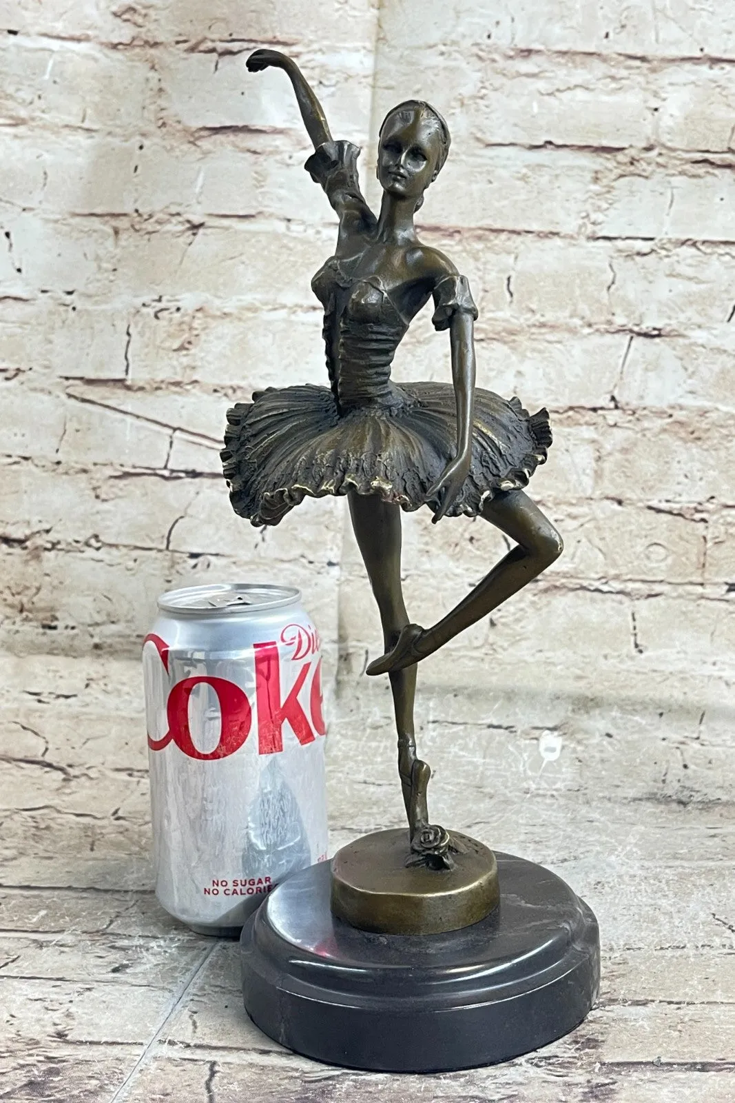 Art Deco Bronze Ballerina Ballet Statue Sculpture Abstract Art Mid century Deco