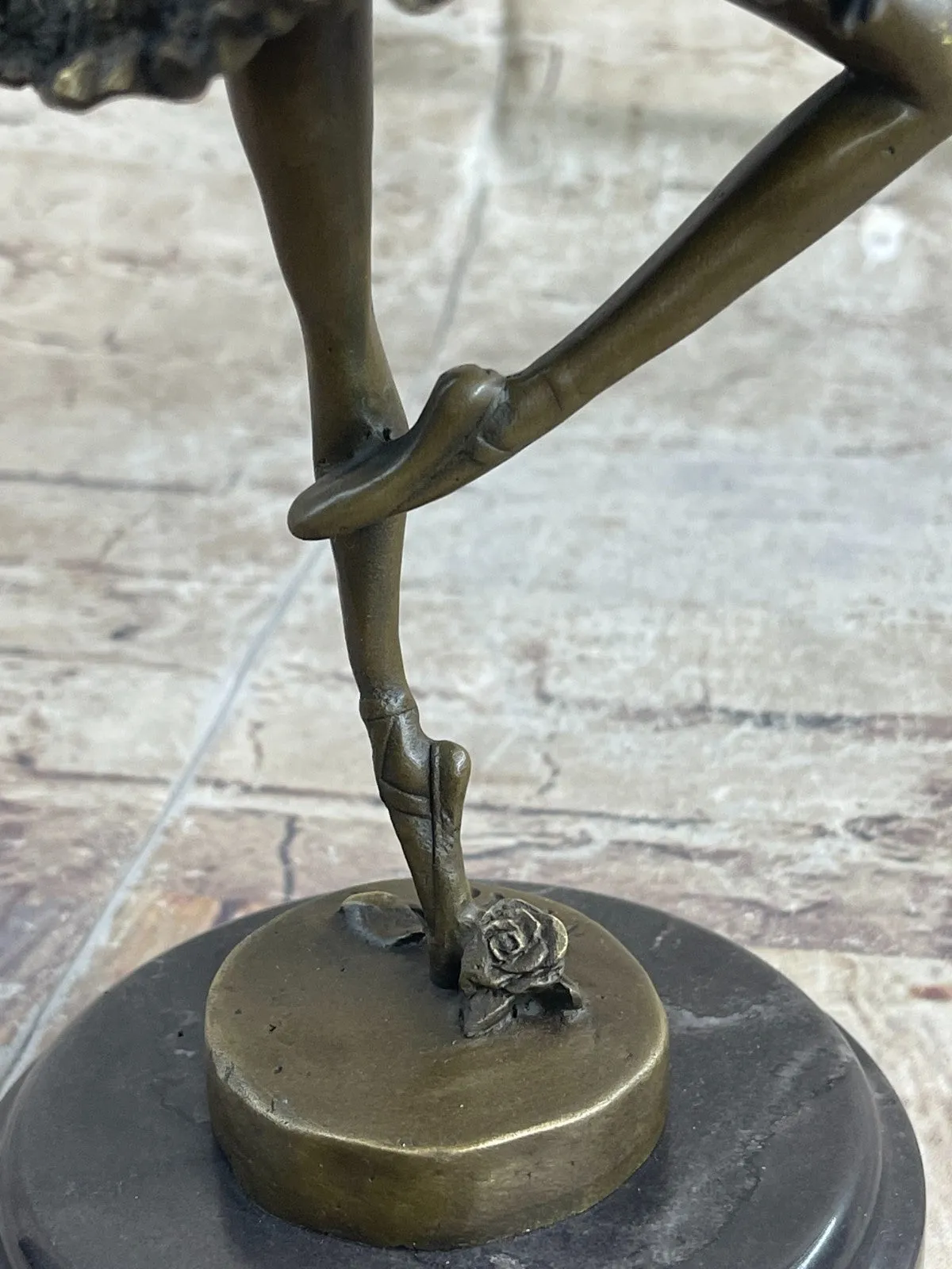 Art Deco Bronze Ballerina Ballet Statue Sculpture Abstract Art Mid century Deco