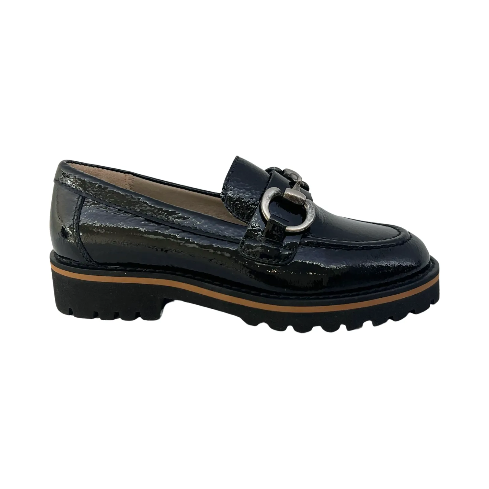 Beberlis Black Patent Chunky Loafer