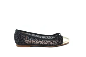 Beberlis Metallic Mesh Ballet Flat