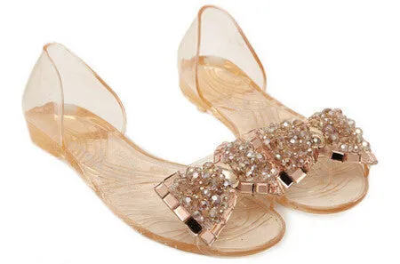 Bow Jelly Shoes for Woman Summer season