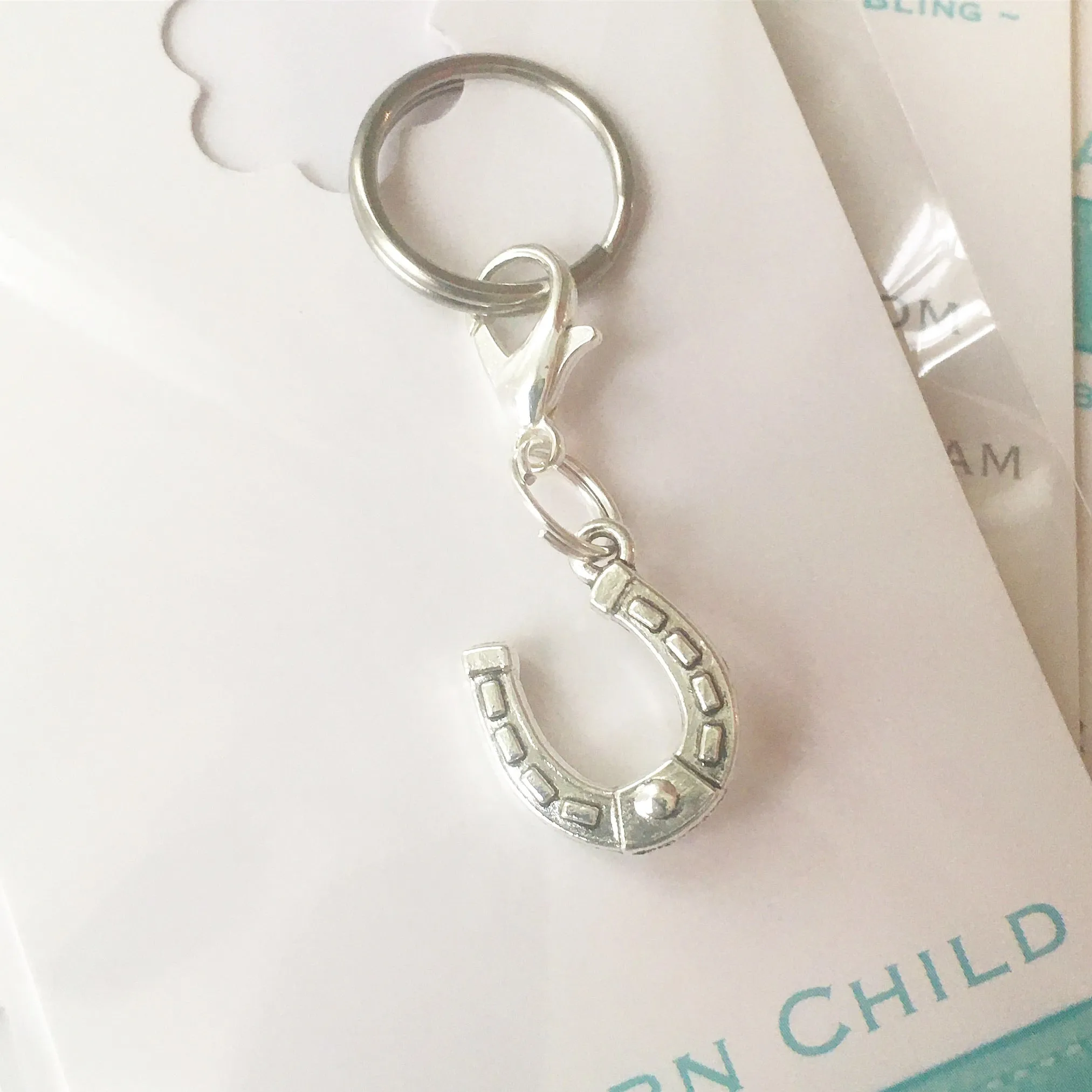 Bridle Charm: Horseshoe Silver