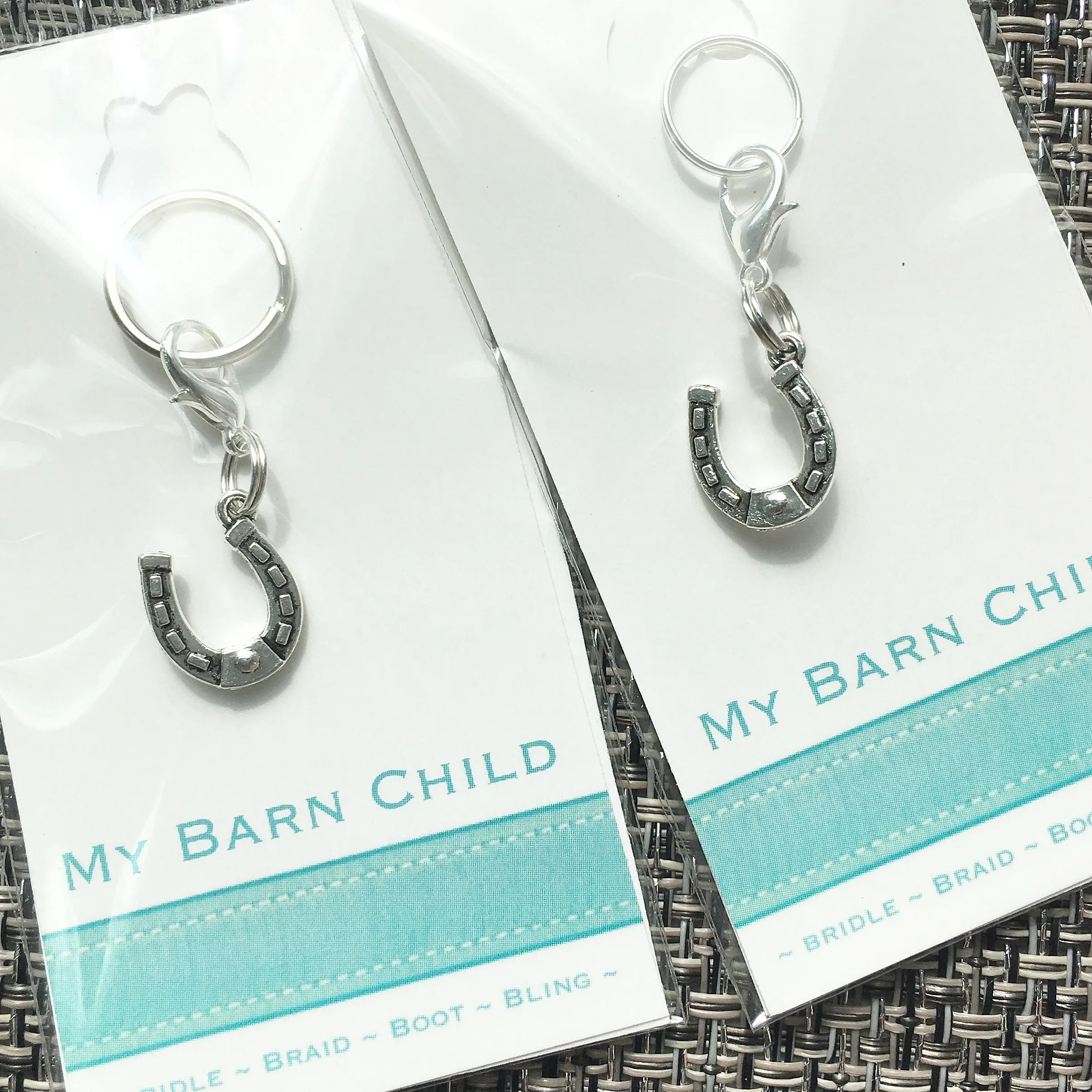 Bridle Charm: Horseshoe Silver