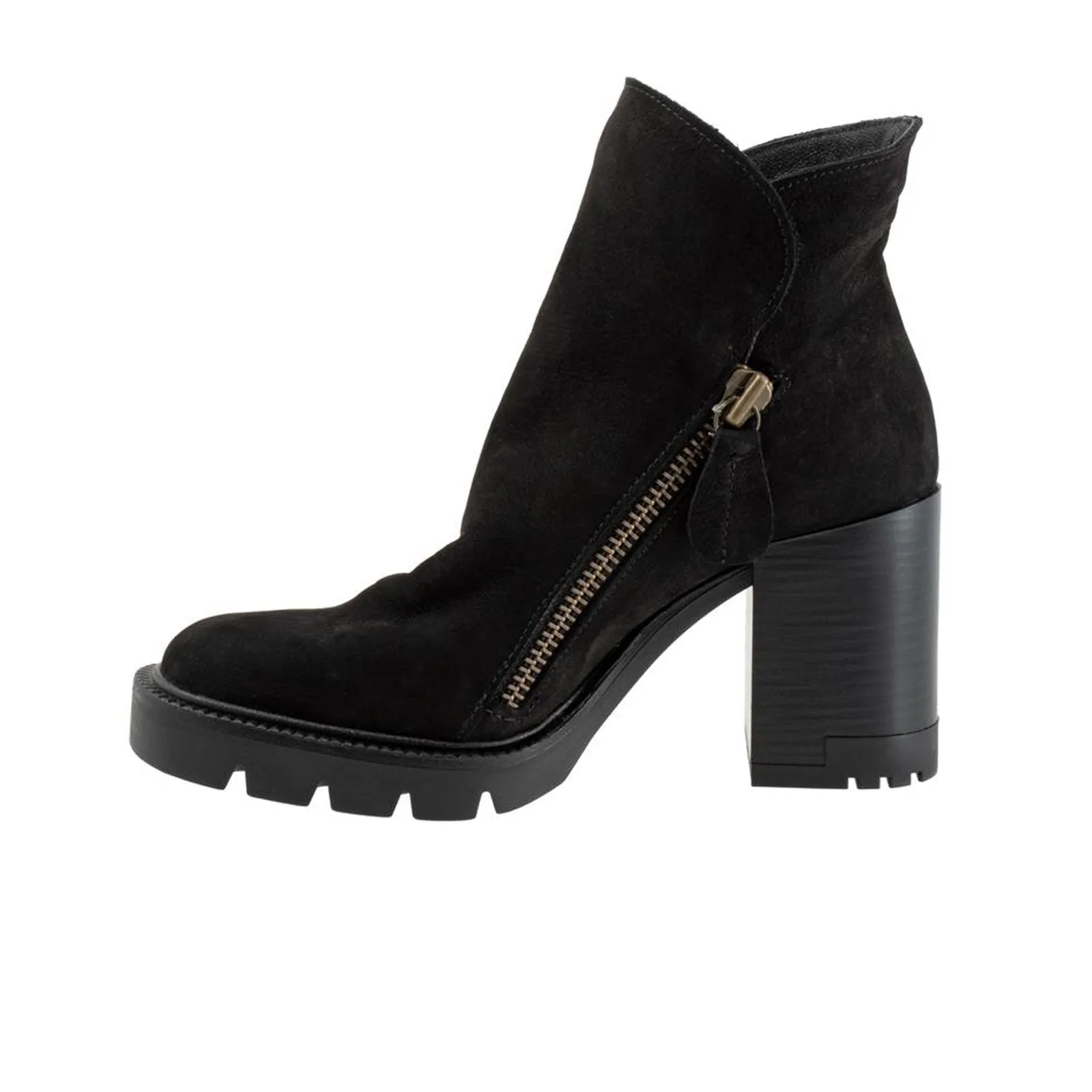 Bueno Elliott Heeled Mid Boot (Women) - Black Nubuck