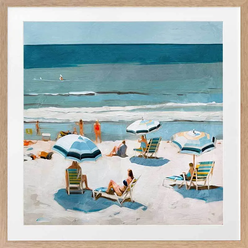 Burleigh Beach I Framed Art Print