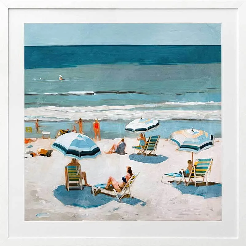 Burleigh Beach I Framed Art Print