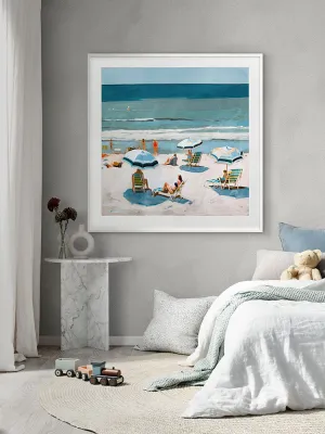 Burleigh Beach I Framed Art Print