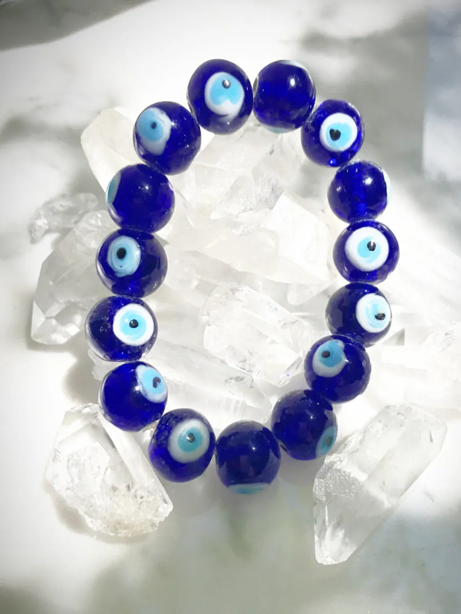 Chunky Glass Eye Bracelet