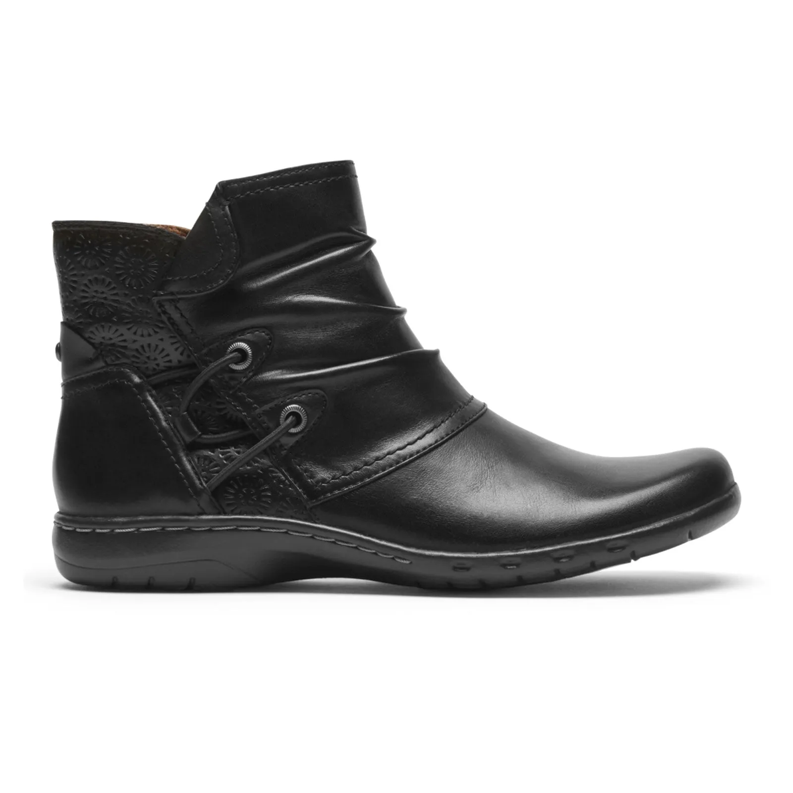 Cobb Hill Penfield Ruch Ankle Boot (Women) - Black Leather