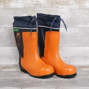 De-Branded Steel Toe Cap Chainsaw Class 3 Wellington Boots UK7.5