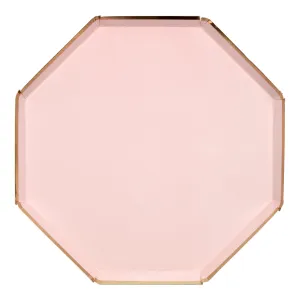 Dusky Pink Dinner Plates (x 8)