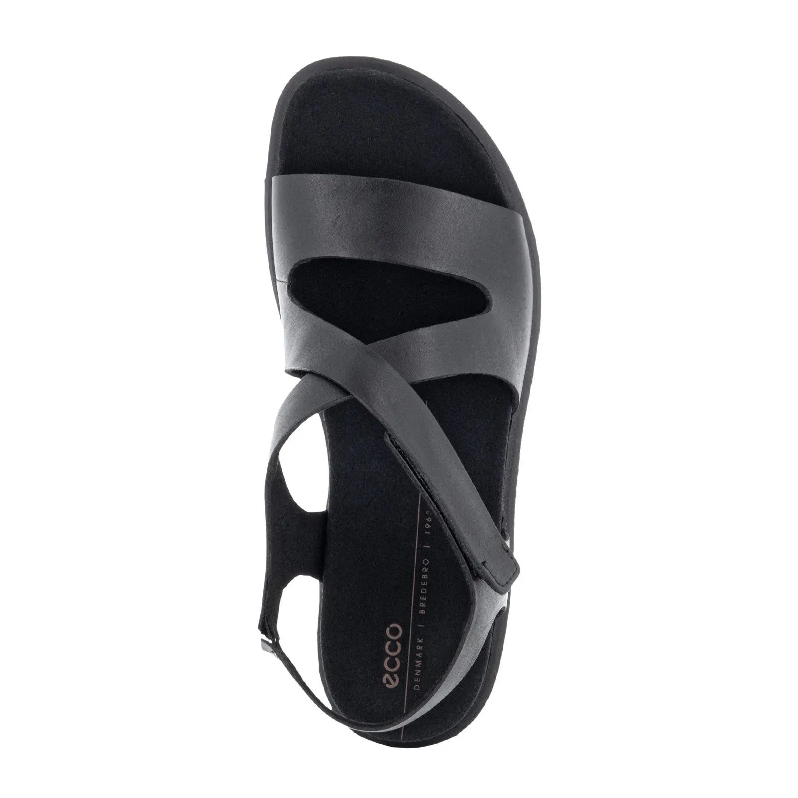 ECCO Flowt Cross Strap Backstrap Sandal (Women) - Black