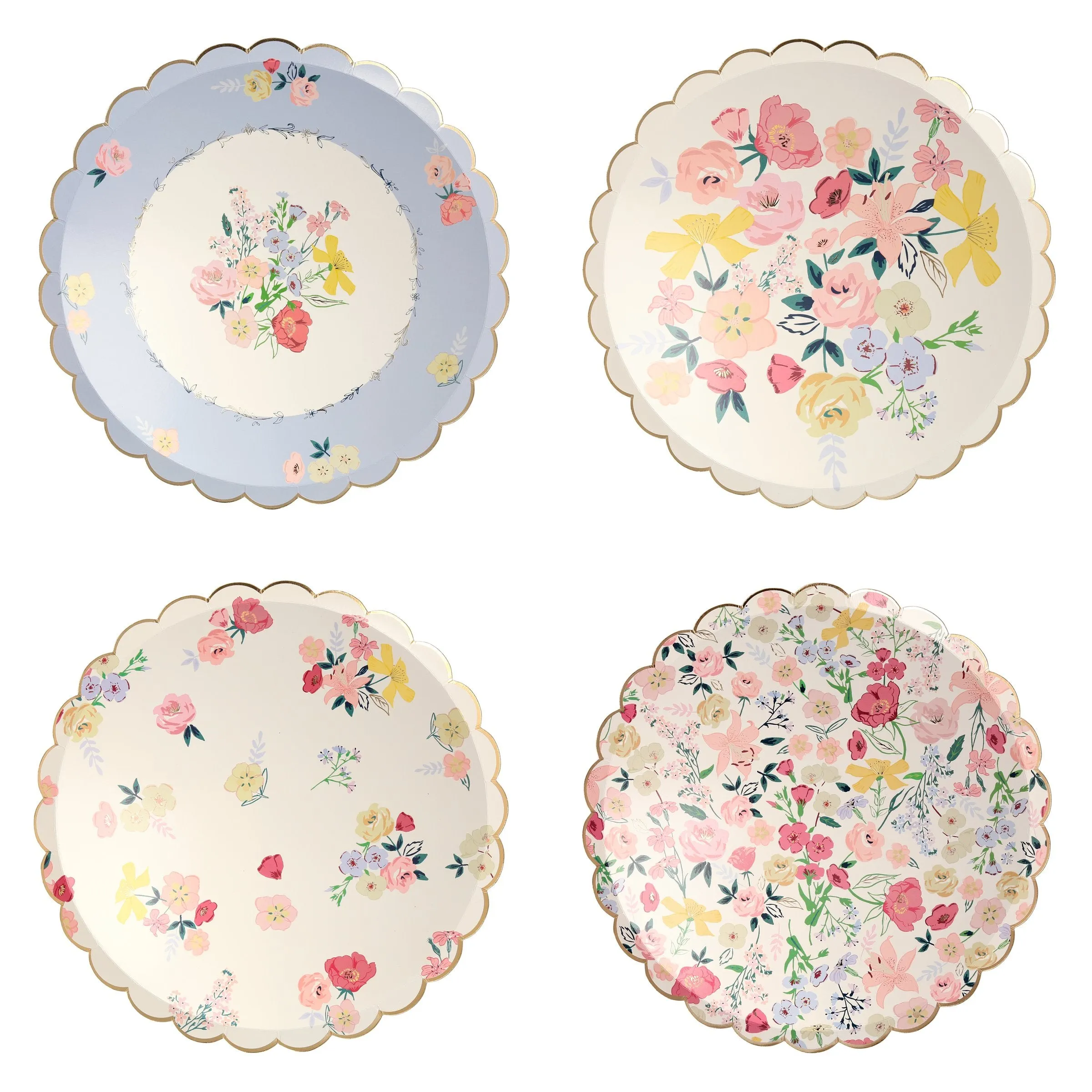 English Garden Dinner Plates (x 8)