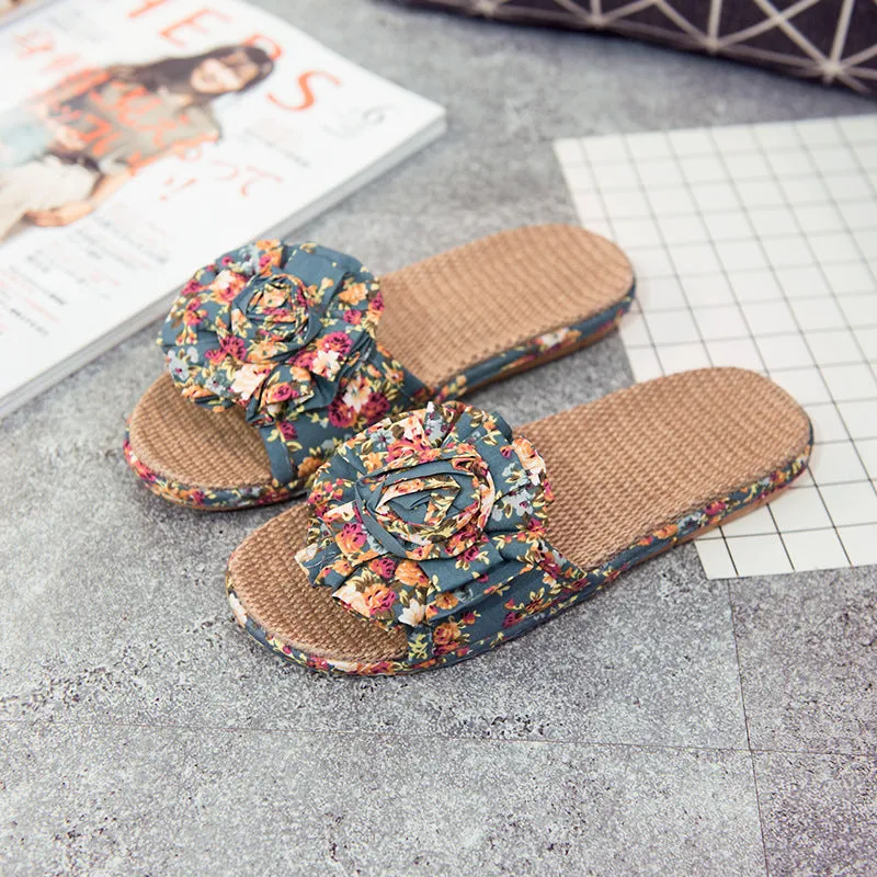 Floral Flower Slippers for Women