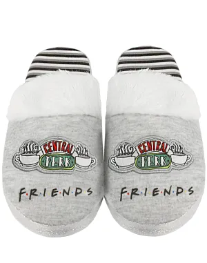 Friends Central Perk Graphic Girls Grey Mule Slippers