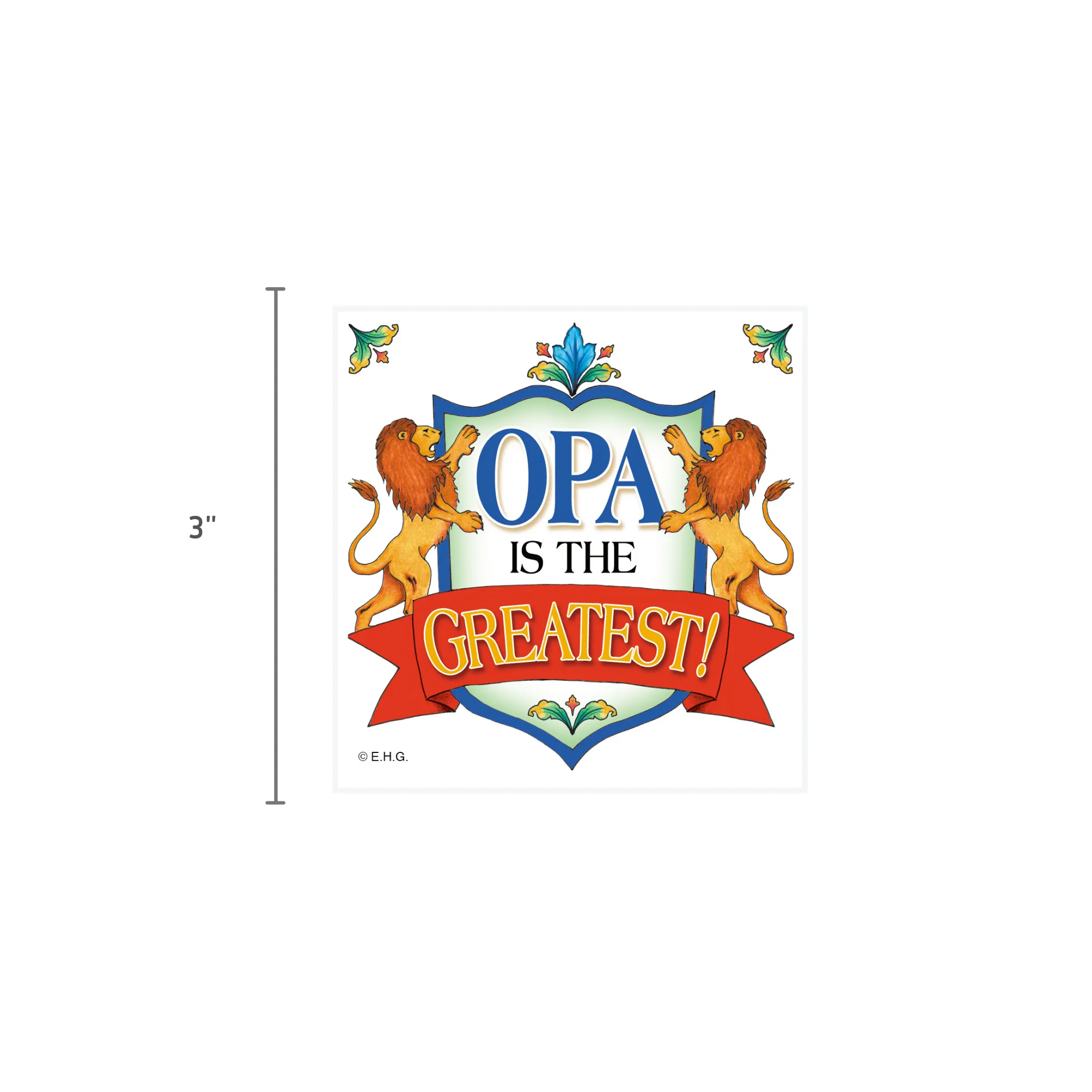 German Opa Magnetic Gift Tile