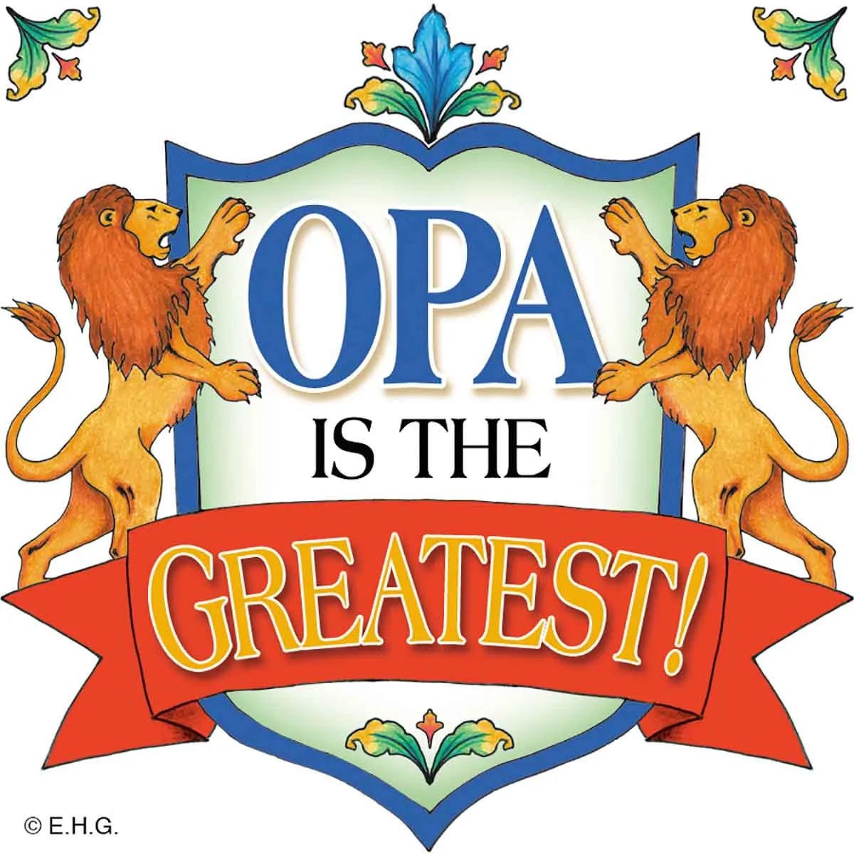 German Opa Magnetic Gift Tile