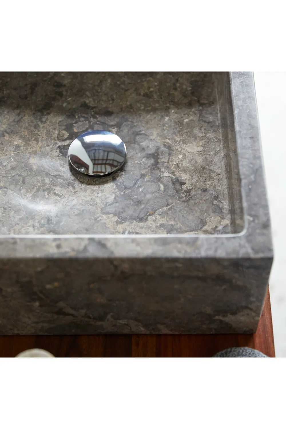 Gray Marble Bathroom Sink | Tikamoon Slats