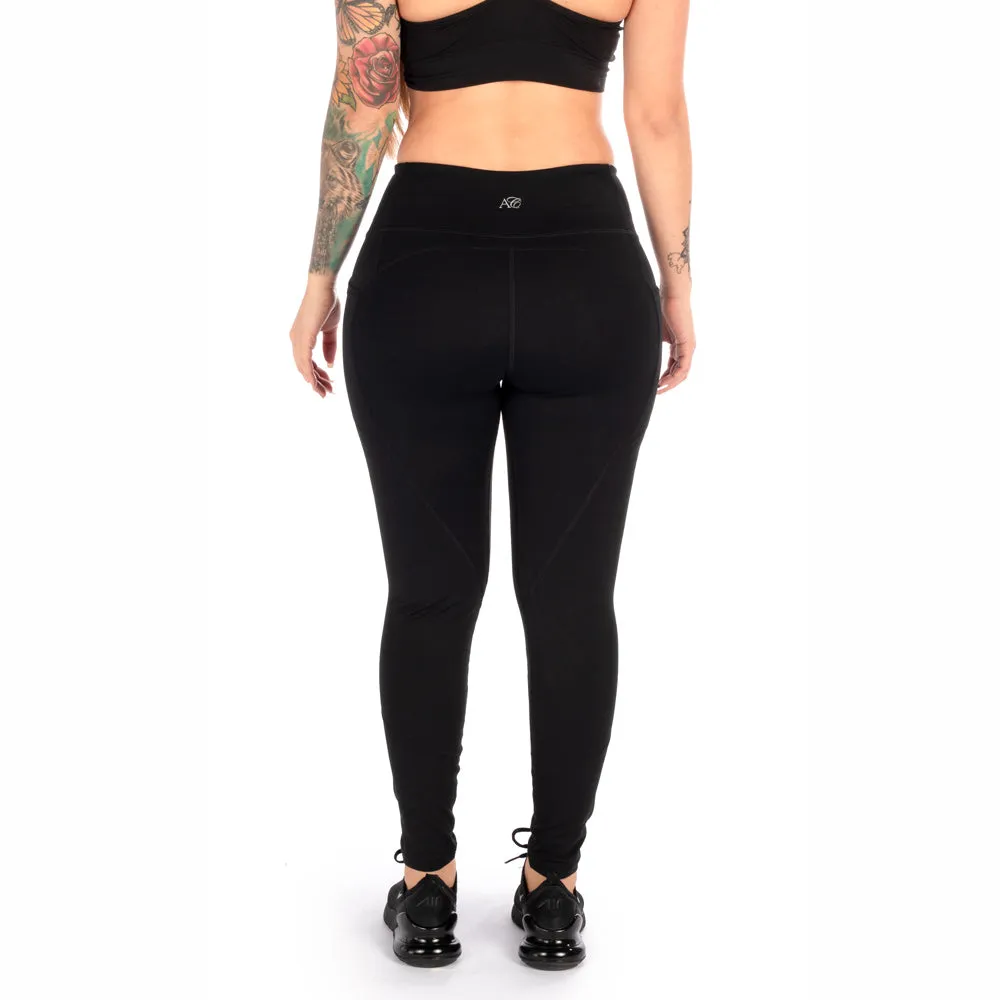 Heart Booty Leggings- Black