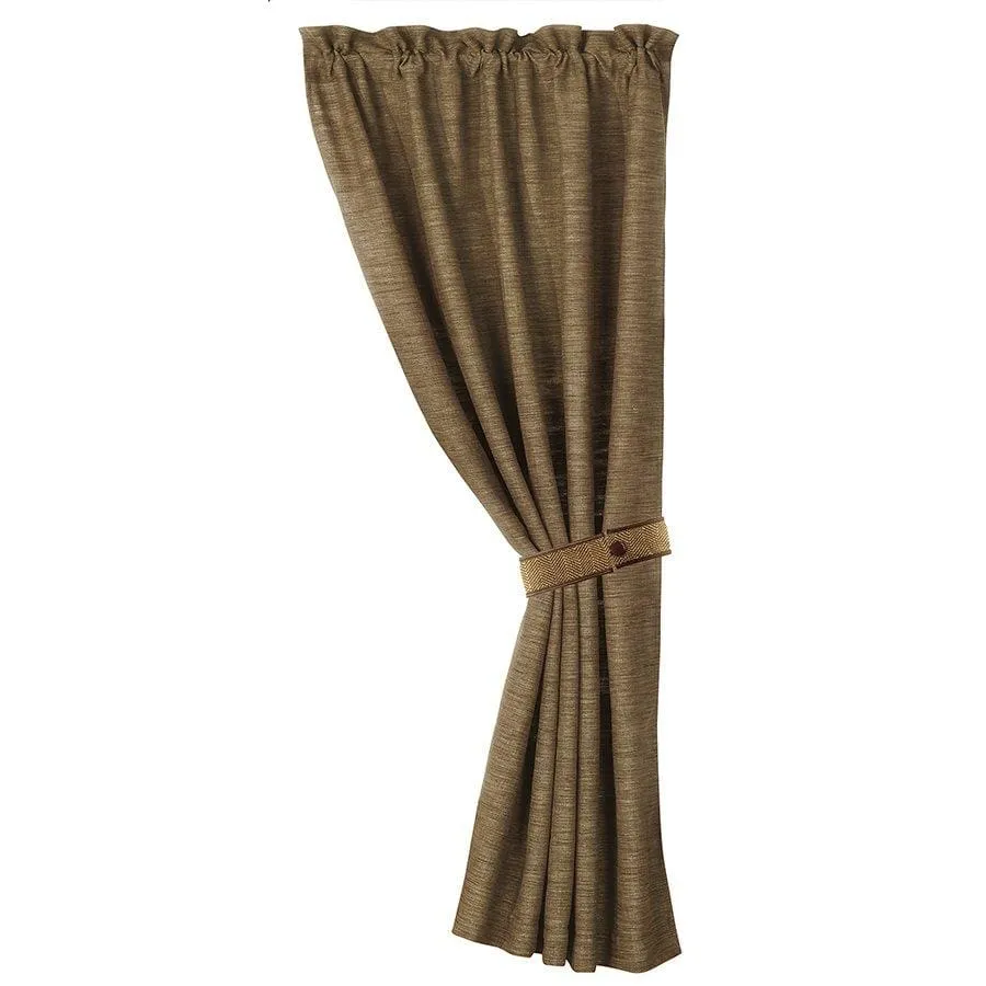 Highland Lodge Taupe Single Panel Curtain