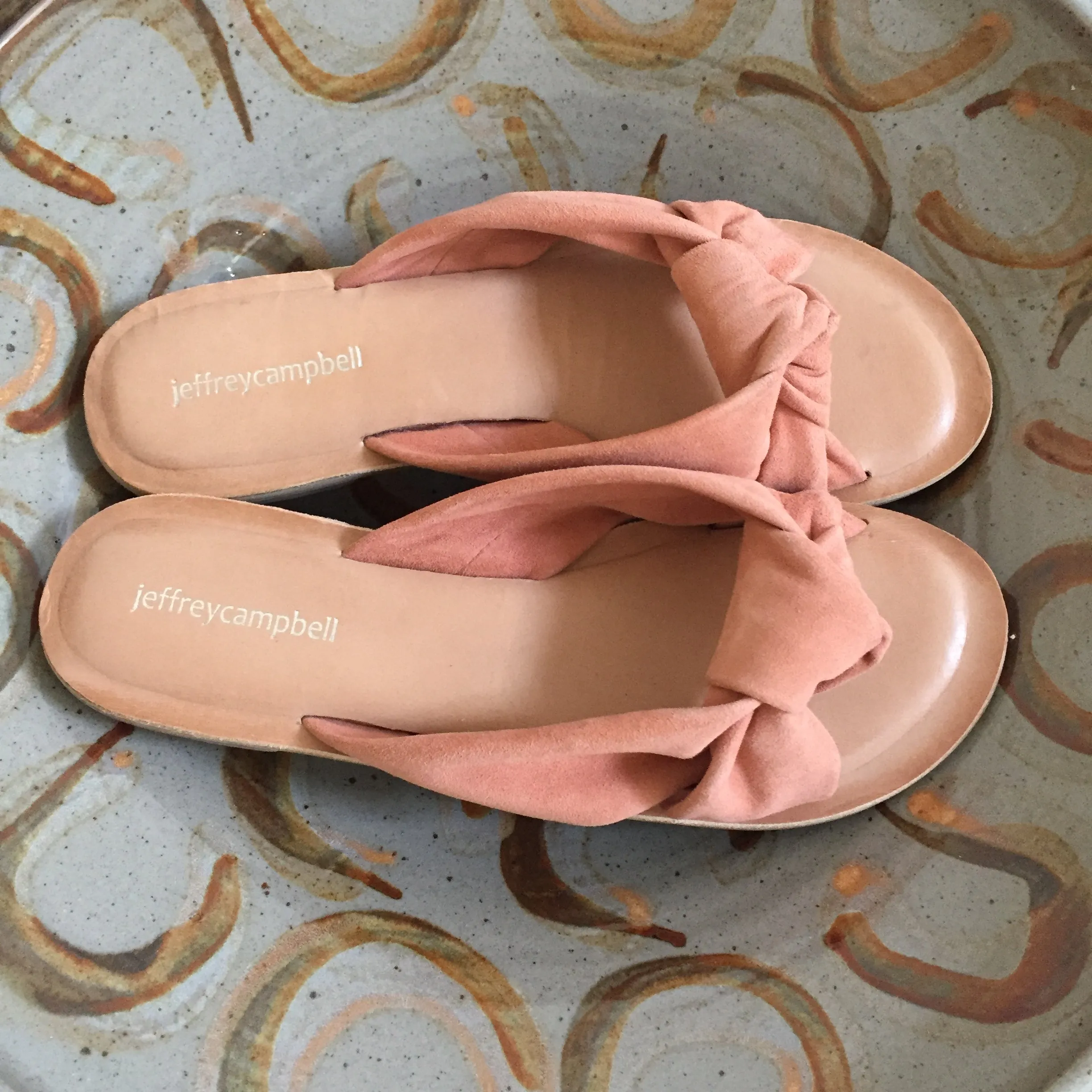 Jeffrey Campbell - Zocalo Slide Sandal, Blush Suede