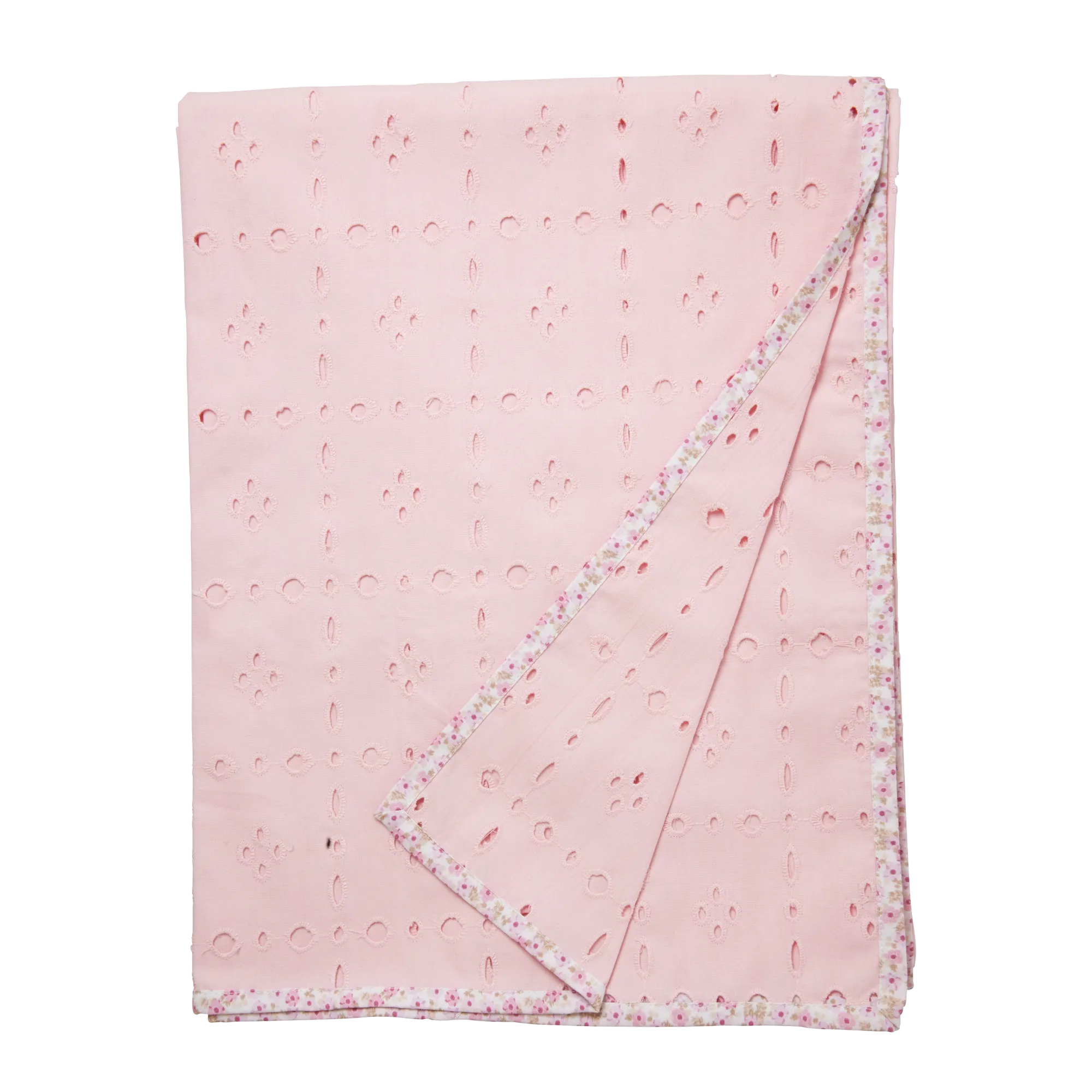 Large Rectangular Cotton Table Cloth - Pink