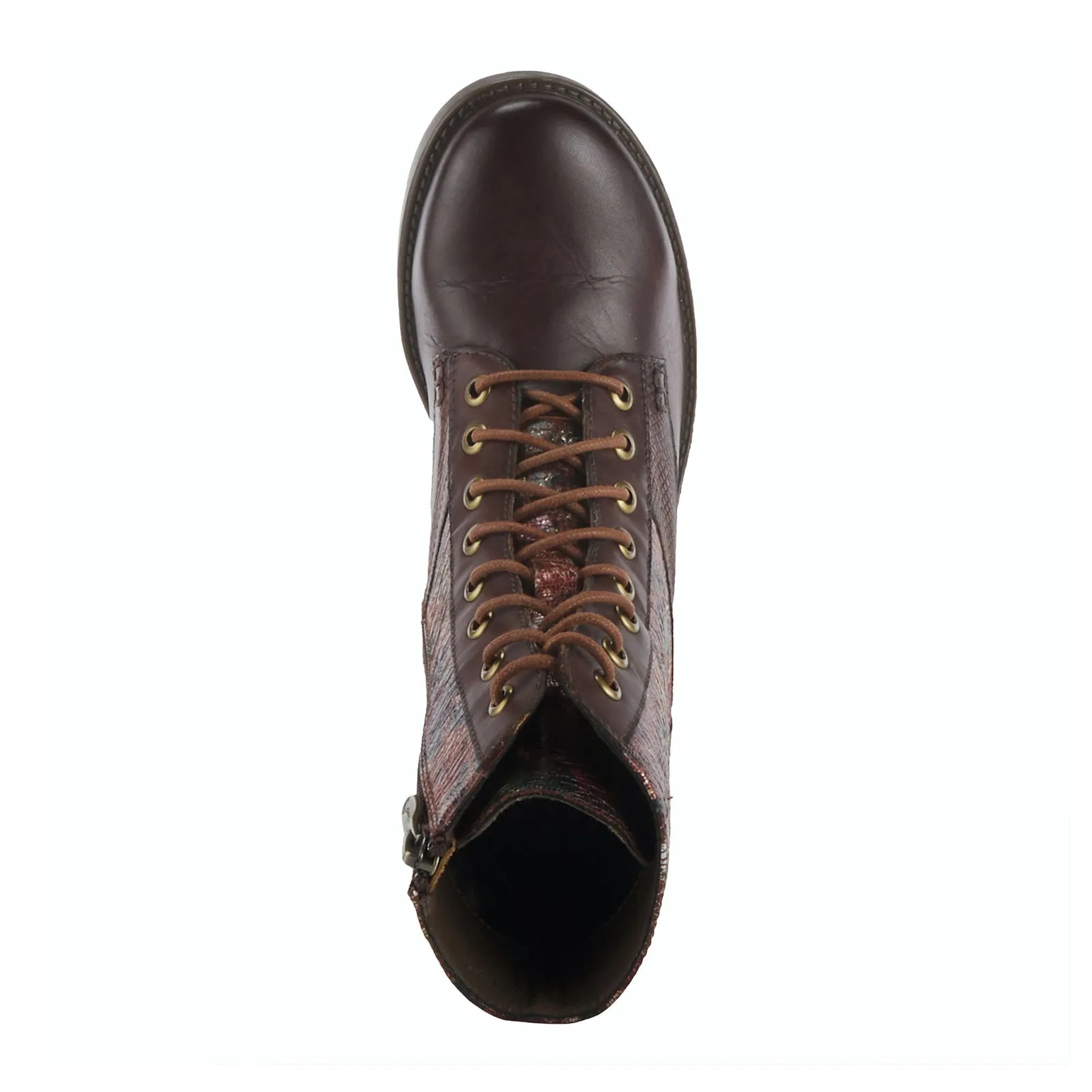 L'Artiste Marty-Met Combat Boot (Women) - Brown Multi