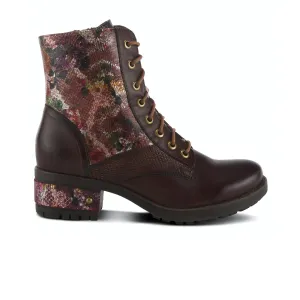 L'Artiste Marty-Met Combat Boot (Women) - Brown Multi