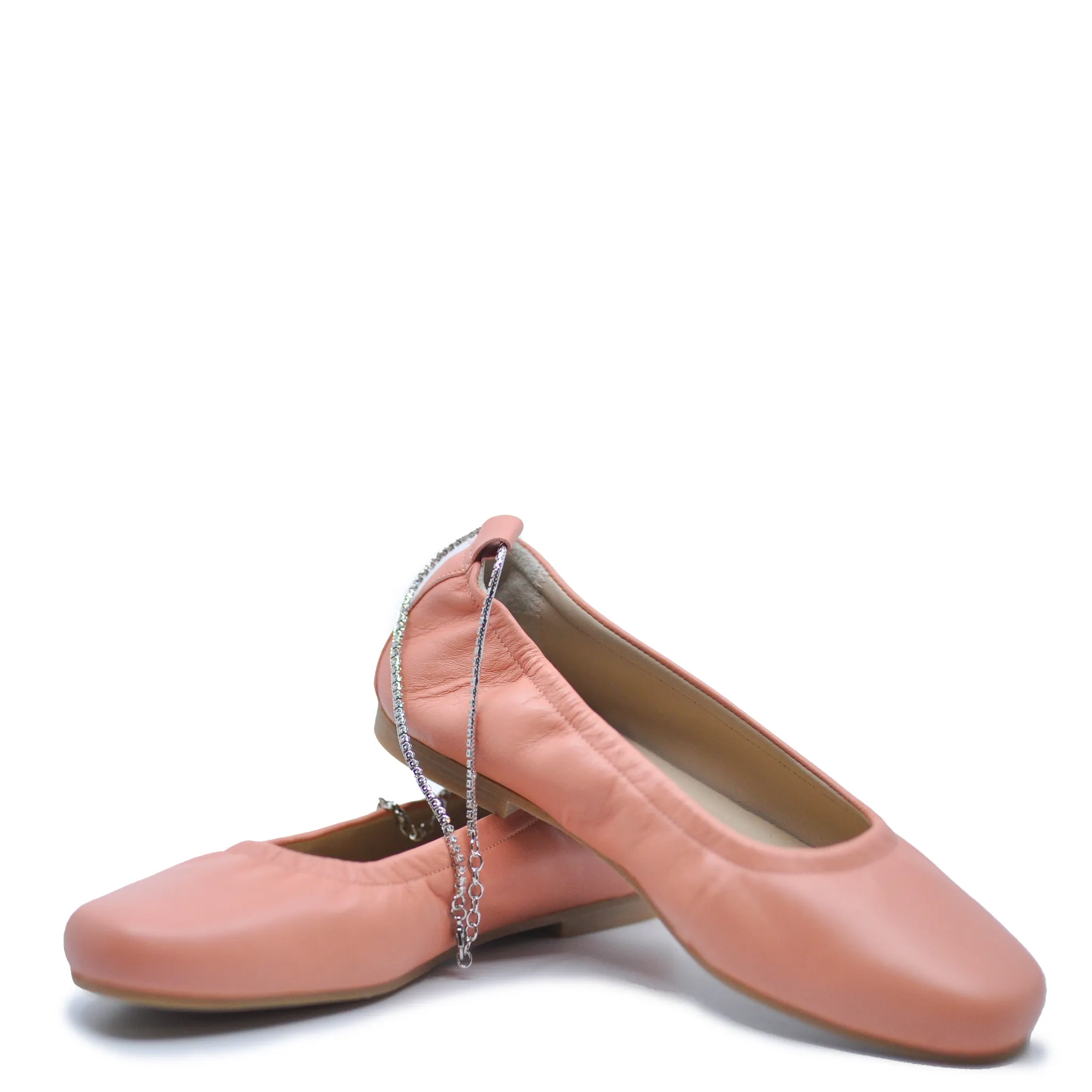 Manuela Apricot Anklet Ballet Flat