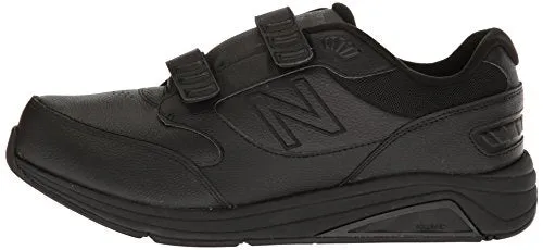 New Balance mens 928 V3 Hook and Loop Walking Shoe, Black/Black, 7 Wide US