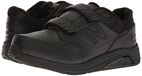 New Balance mens 928 V3 Hook and Loop Walking Shoe, Black/Black, 7 Wide US