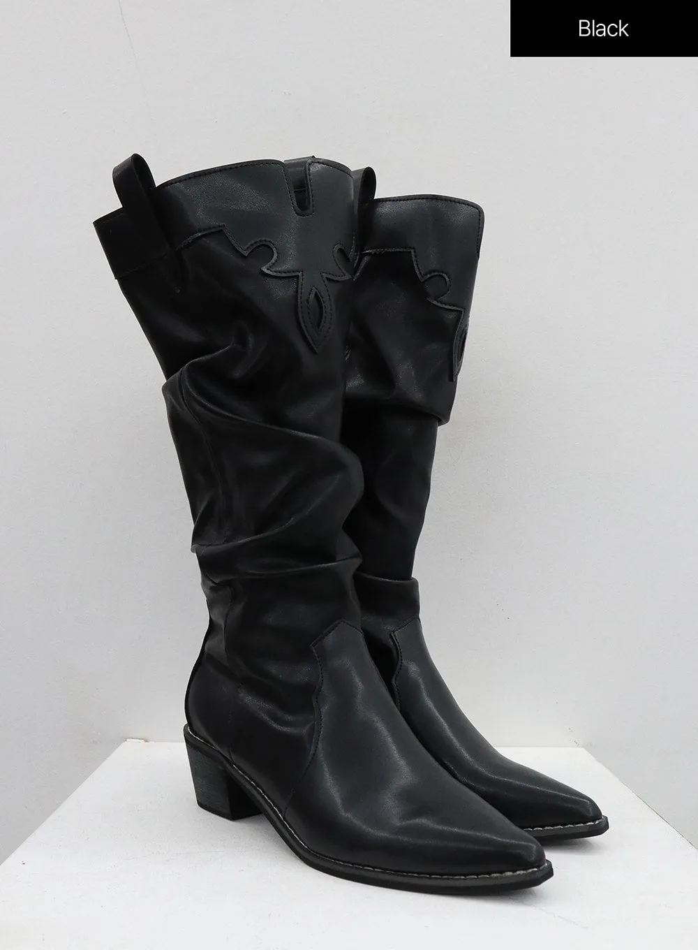 Pointed Toe Heel Knee High Boots BJ320