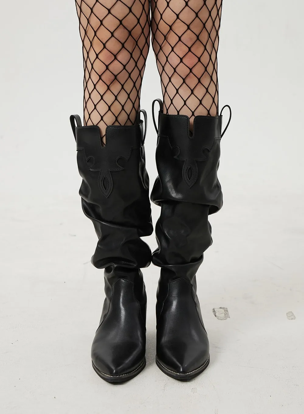 Pointed Toe Heel Knee High Boots BJ320