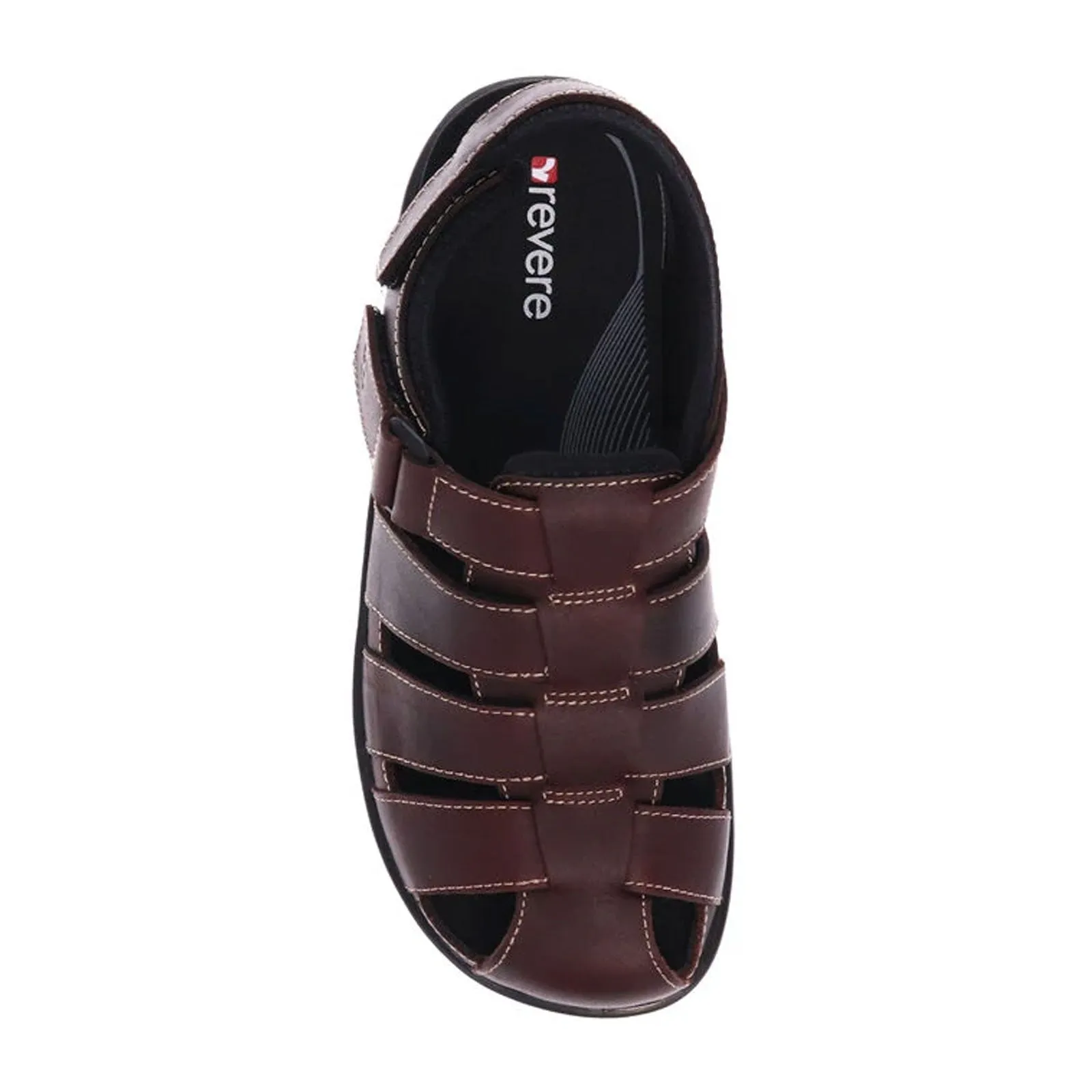 Revere Amsterdam Backstrap Sandal (Men) - Whiskey