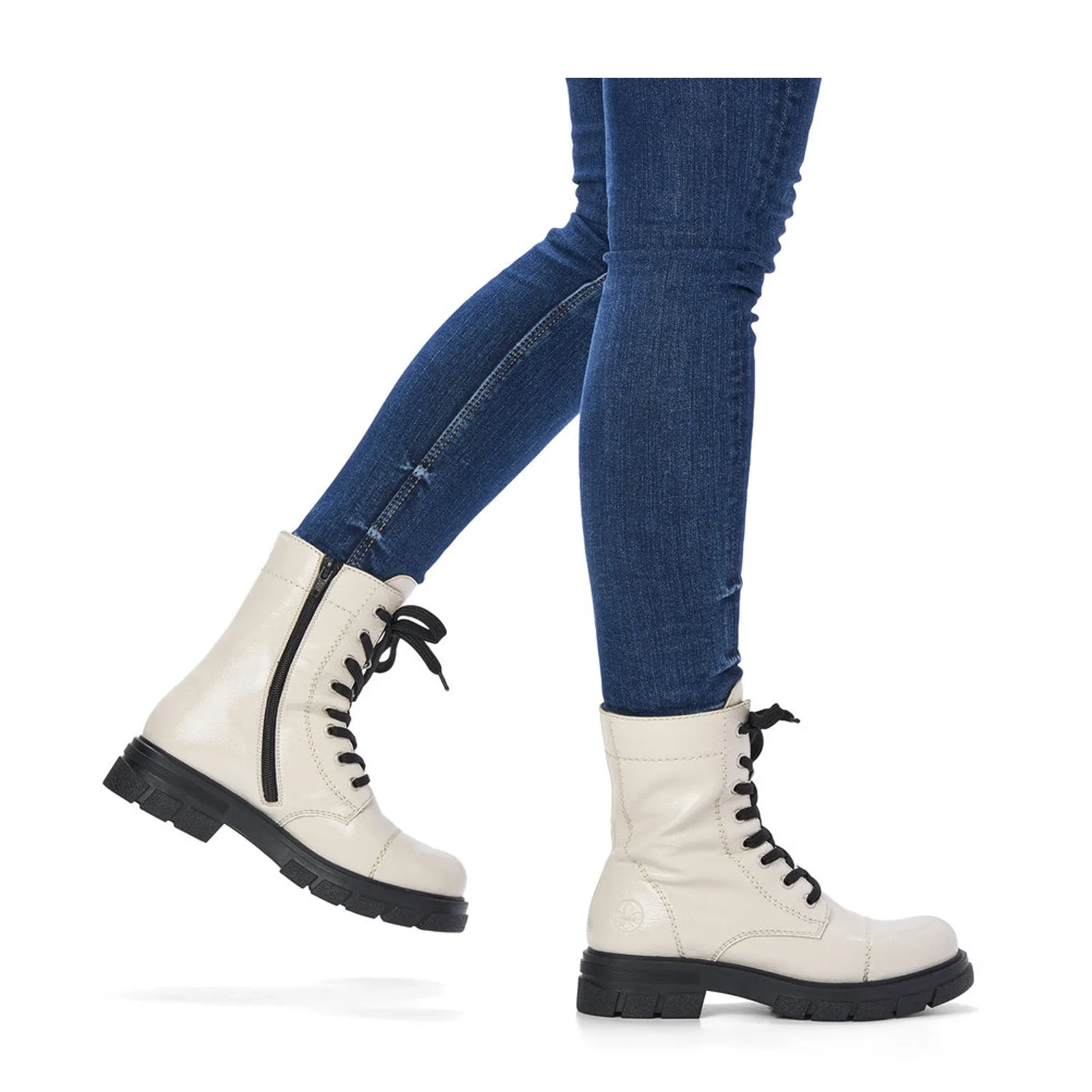 Rieker Tora Z9122-80 Mid Boot (Women) - Offwhite