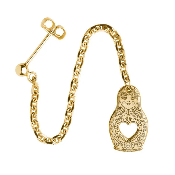 Russian Doll Single Earring