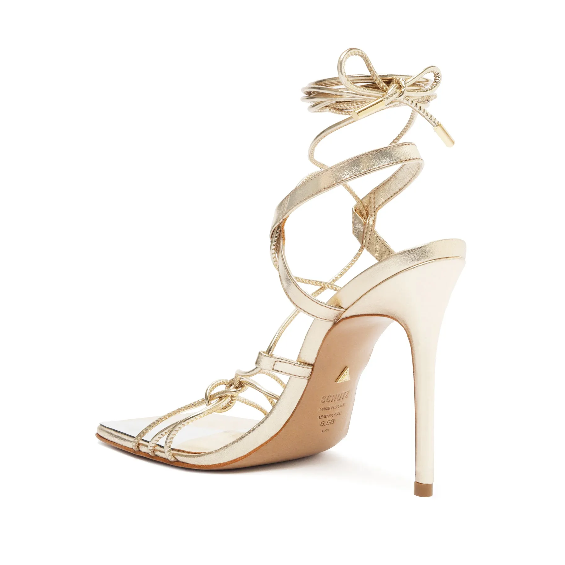 Sabie Metallic Leather Sandal