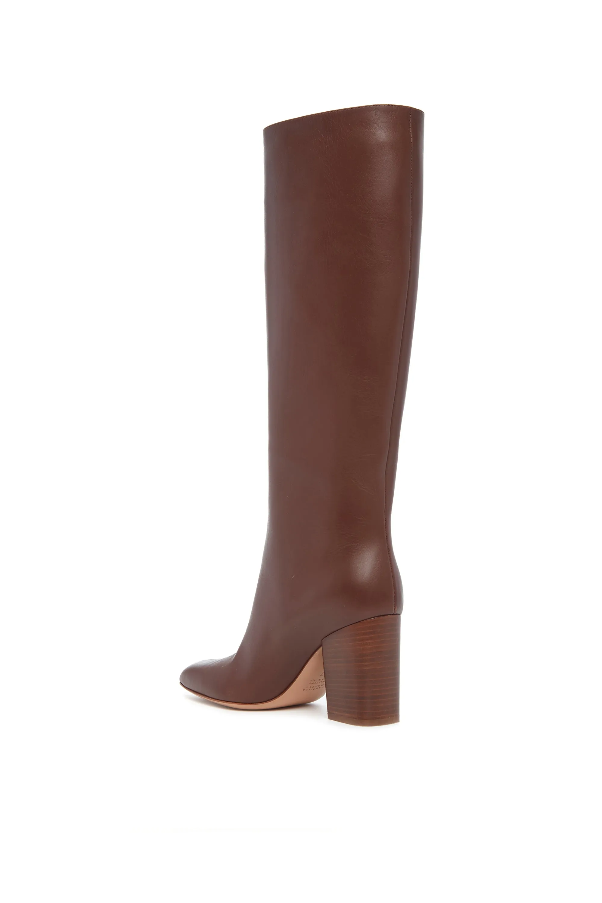 Sascha Knee High Boot in Cognac Leather