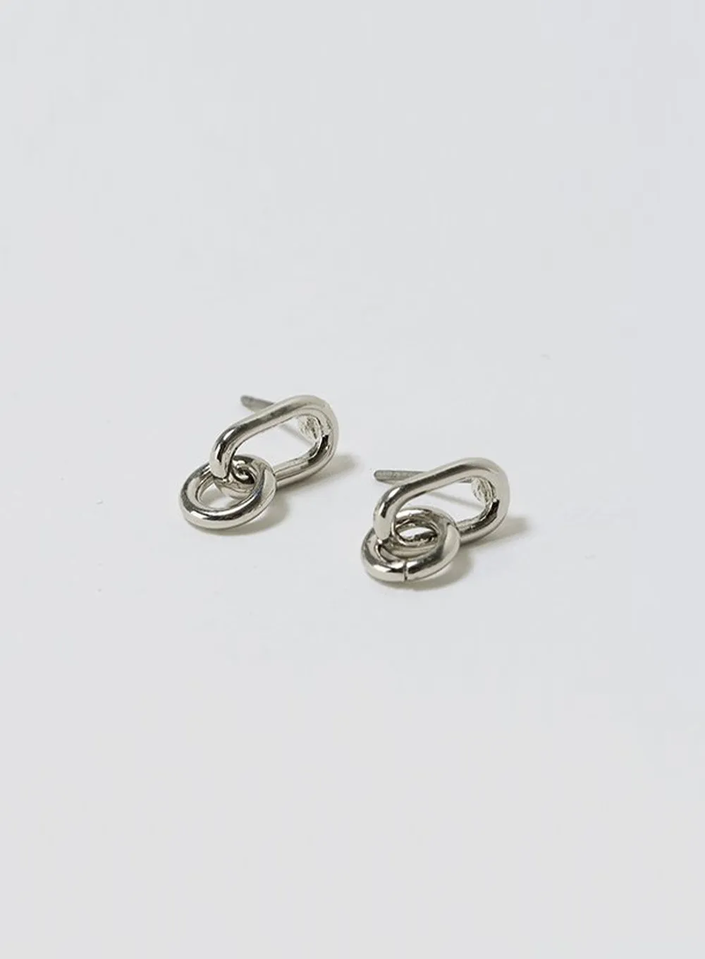 Silver Ring Earring Set