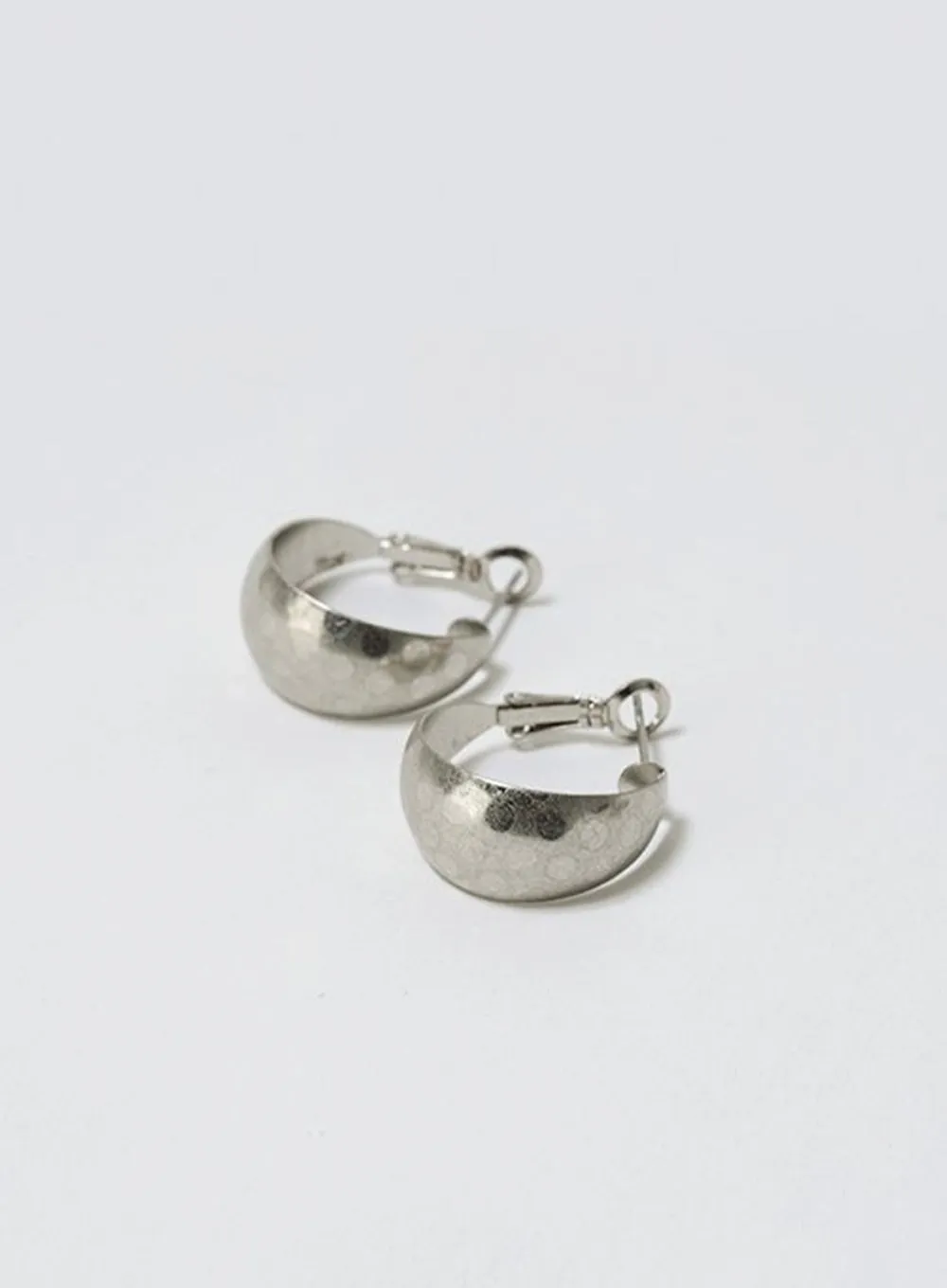 Silver Ring Earring Set