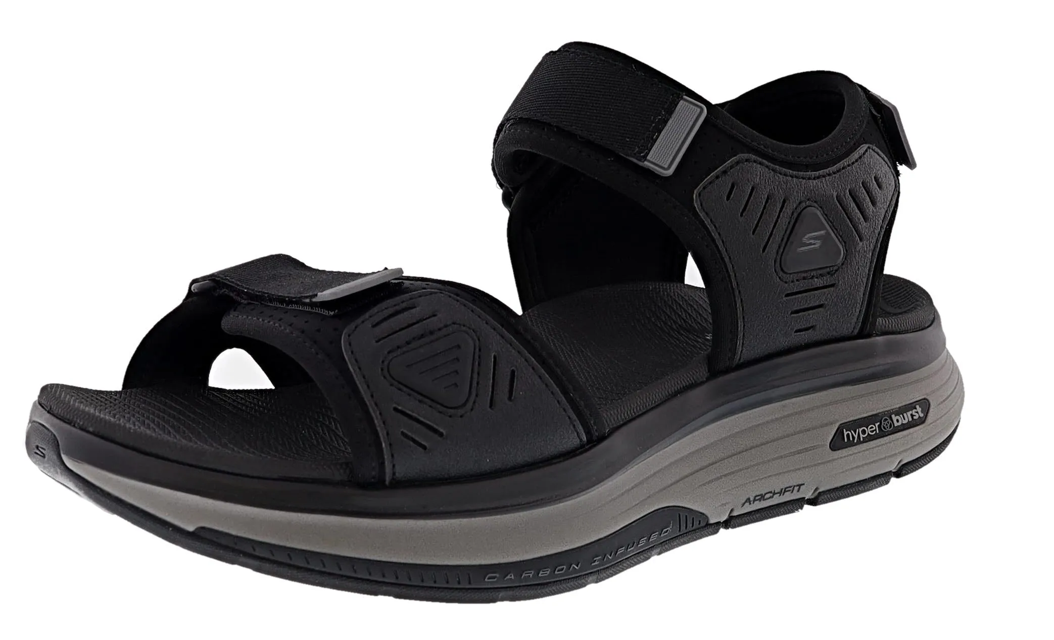 Skechers Men's Go Walk Workout Walker Hook & Loop Strap Sandals