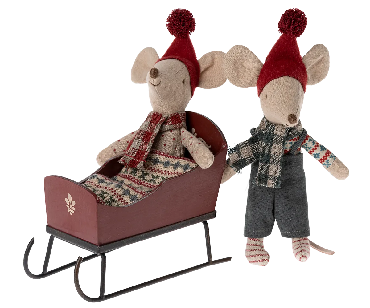 Sleigh, Mouse - Red