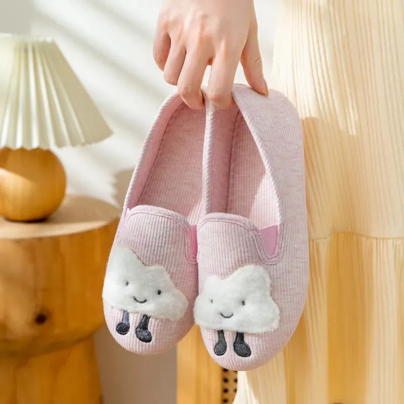 Smiling Cloud Slippers for Girls