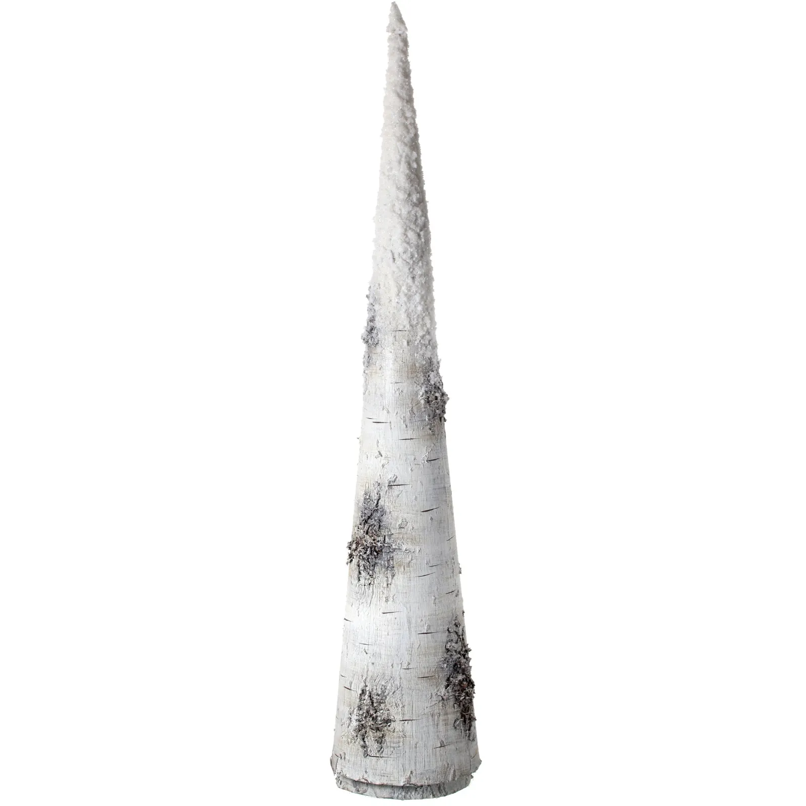 Snow Birch Bark Cone Tree, 29"