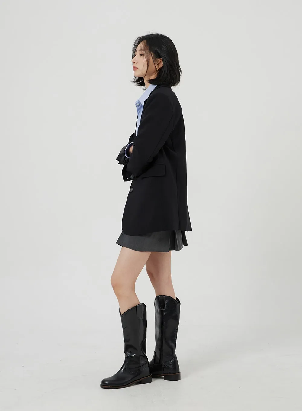 Suede Knee High Boots OF316