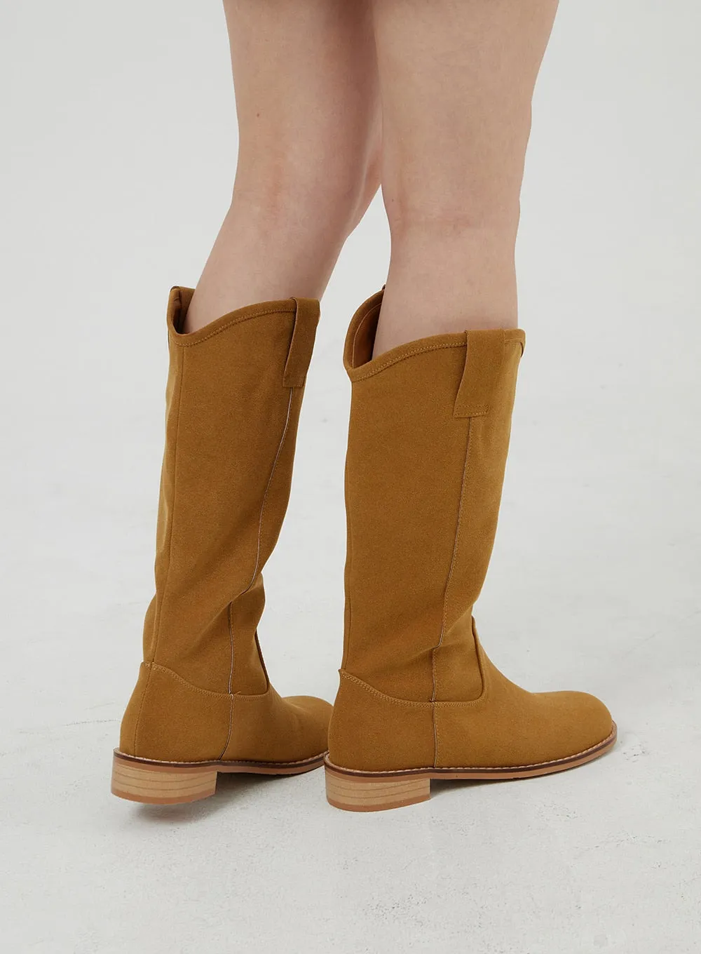 Suede Knee High Boots OF316